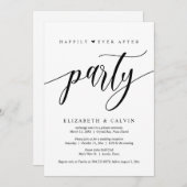 Trouw Ontwijkingsfeest, Happily Ever After Feest U Kaart (Voorkant / Achterkant)