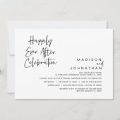 Trouw Ontwijkingsfeest, Happily Ever After Viering Kaart (Voorkant)