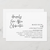 Trouw Ontwijkingsfeest, Happily Ever After Viering Kaart (Voorkant / Achterkant)