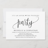 Trouw Ontwijkingsfeest, Het Is Een Na-Huwelijksfee Kaart (Voorkant)