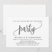 Trouw Ontwijkingsfeest, Het Is Een Na-Huwelijksfee Kaart (Voorkant / Achterkant)