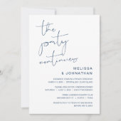 Trouw Ontwijkingsuitnodiging, Het Feest Gaat Door Kaart (Voorkant)