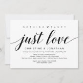 Trouw Ontwrichting, Elegante Klasse Zwarte Script Kaart (Voorkant)