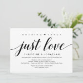 Trouw Ontwrichting, Elegante Klasse Zwarte Script Kaart (Staand voorkant)