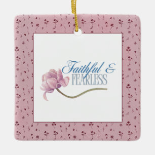 Trouw & Onverschrokken Typography Design Worp Kuss Keramisch Ornament