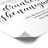 Trouw Open Bar, dronken streken bord Poster (Hoek)