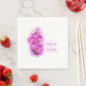 Trouw orchidee aquarel lunch servet (Insitu)