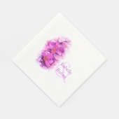 Trouw orchidee aquarel lunch servet (Hoek)