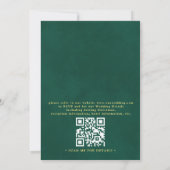 Trouw Palm Coast Drift Strand QR Code Huwelijk Kaart (Achterkant)