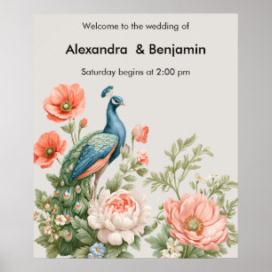 Trouw Pauw Botanisch   Vintage Bloemkunst Poster