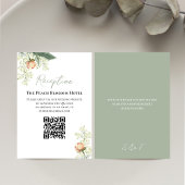 Trouw Peach Receptie QR Code RSVP Informatiekaartje