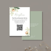 Trouw Peach Receptie QR Code RSVP Informatiekaartje