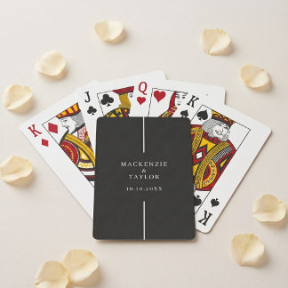 Trouw Persoonlijke Naam en Datum Pokerkaarten