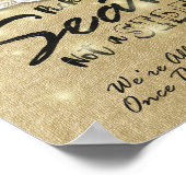 Trouw Pick een stoel niet een kant Mason Jar Licht Poster (Hoek)