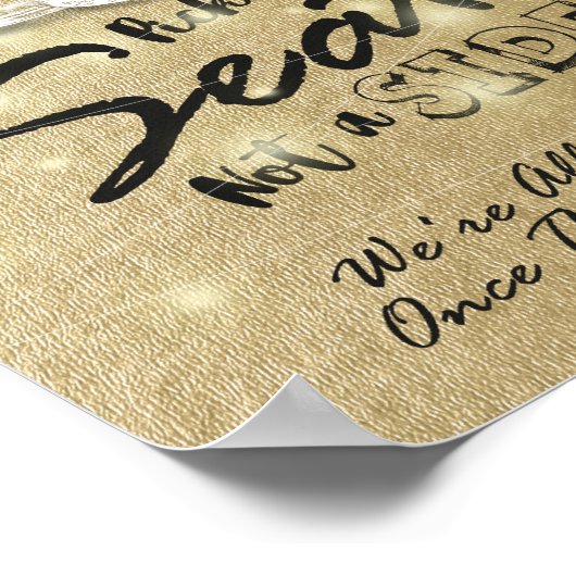 Trouw Pick een stoel niet een kant Mason Jar Licht Poster (Hoek)