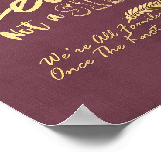 Trouw Pick een stoel niet een kant Modern Gouden R Poster (Hoek)