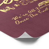 Trouw Pick Een Stoel Niet Een Kant Moderne Gouden  Poster (Hoek)