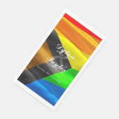 Trouw Pride-vlag typografie Servet (Hoek)