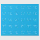 Trouw Professioneel Klassiek Hemelblauw Cadeaupapier (Vlak)