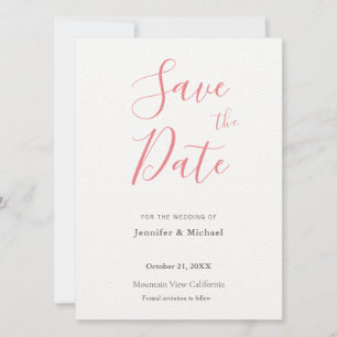 Trouw Professioneel Minimalistisch Eenvoudig Moder Save The Date