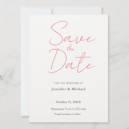 Trouw Professioneel Minimalistisch Eenvoudig Moder Save The Date