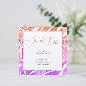 Trouw Professioneel Minimalistisch Leuke Bloem Save The Date (Staand voorkant)