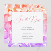 Trouw Professioneel Minimalistisch Leuke Bloem Save The Date (Voorkant / Achterkant)