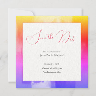 Trouw Professioneel Minimalistisch Schattig Abstra Save The Date
