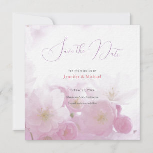 Trouw Professioneel Minimalistisch Schattig Bloemi Save The Date