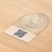 Trouw QR-code acrylaat uitnodiging (Laagn)