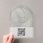 Trouw QR-code acrylaat uitnodiging (Insitu (Draagbaar))