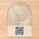 Trouw QR-code acrylaat uitnodiging (Voorkant)