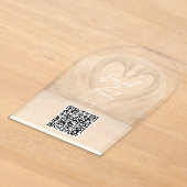 Trouw QR-code acrylaat uitnodiging (Laagn)