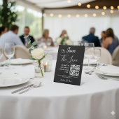 Trouw QR-code 'Deel de Liefde' Reclamebord Met Voetstuk