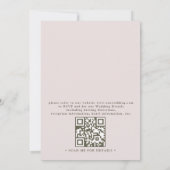 Trouw-QR-code met aquarel van oude tuinpoort Kaart (Achterkant)