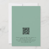 Trouw QR-code met wilde bloemen Kaart (Achterkant)