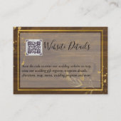 Trouw QR CODE RSVP CADOS DETAILS Website Informatiekaartje (Voorkant)