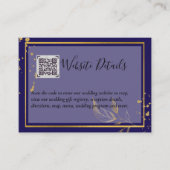 Trouw QR CODE RSVP CADOS DETAILS Website Informatiekaartje (Voorkant)