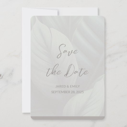 Trouw QR-code Save the Date uitnodiging (Voorkant)