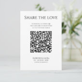 Trouw QR-codekaart - Deel de Liefde Bedankkaart (Staand voorkant)