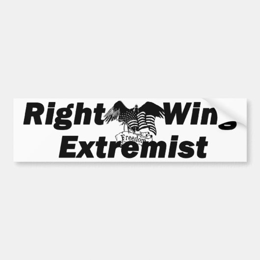 Trouw Rechts-Wing Extremist Bumpersticker (Voorkant)