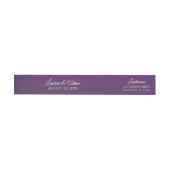 Trouw retouradres label wrap | Plum / Paars (Individueel)
