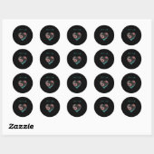Trouw Rode Hart Envelope Sticker Labels Zegel (Vel)