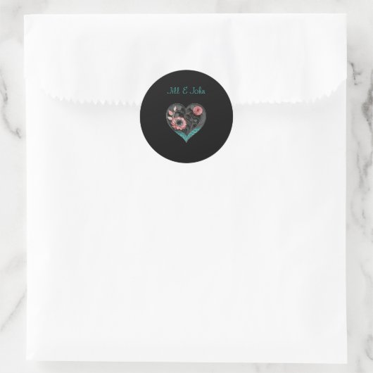 Trouw Rode Hart Envelope Sticker Labels Zegel (Tas)
