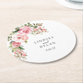 Trouw  ronde kartonnen onderzetter (Gebogen)