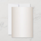 Trouw Rood Bloem Groen Blad Gouden Frame Lichtbrui Save The Date (Achterkant)