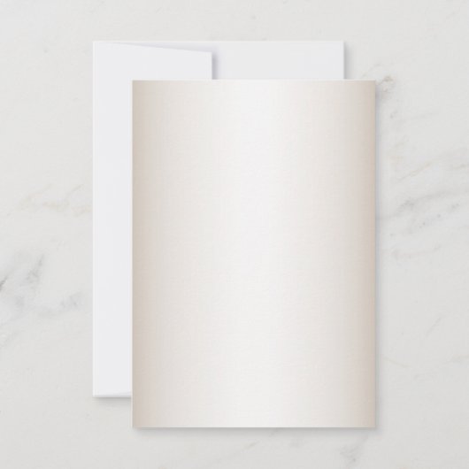 Trouw Rood Bloem Groen Blad Gouden Frame Lichtbrui Save The Date (Achterkant)