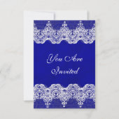 Trouw Royal Uitnodiging Rustieke Jute & Kanten (Voorkant)