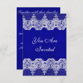 Trouw Royal Uitnodiging Rustieke Jute & Kanten (Voorkant / Achterkant)