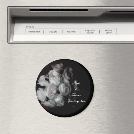 Trouw Roze Rozen Magneet Sjabloon (Insitu (Vaatwasser))